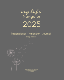 Tagesplaner – Kalender – Journal 2025 Grau A4 (1 Tag 1 Seite)