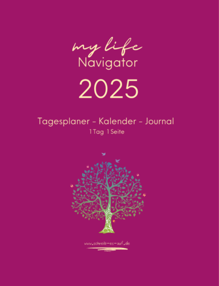 Tagesplaner - Kalender - Journal 2025 Pink A4 (1 Tag 1 Seite)