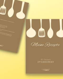 Meine Rezepte A5 Beige – Taschenbuch