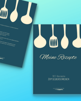 Meine Rezepte A5 Petrol – Taschenbuch