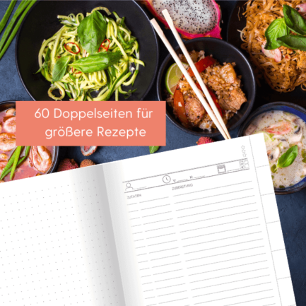 Meine Rezepte A5 Petrol - Taschenbuch – Bild 3