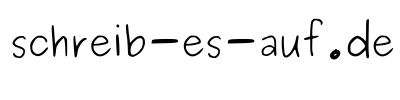 logo schreib es auf