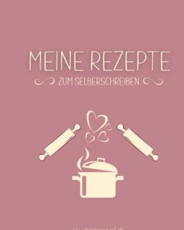 Rezeptbuch zum Selbergestalten A5 – Rot