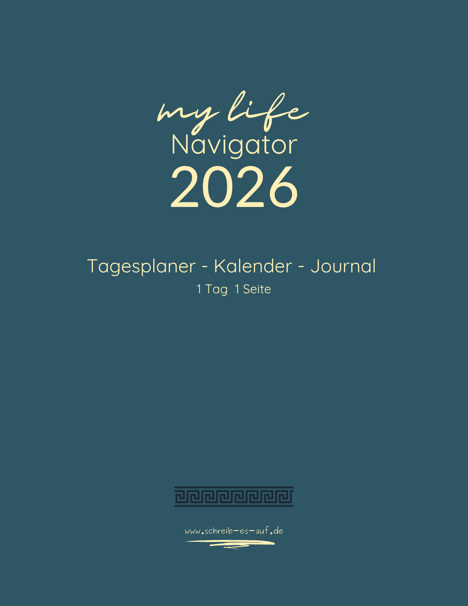 Cover My Life Navigator 2026 in Farbe Petrol